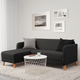 Диван 3-х местный LINANAS IKEA 905.122.42 темно-серый - изображение 4