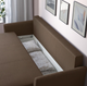 Диван 3-х местный HOLMSUND IKEA 195.169.18 серо-коричневый - изображение 4
