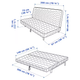Диван 3-местный NYHAMN IKEA 994.999.91 светло-серый - изображение 7