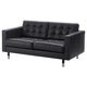 Диван 2-местный LANDSKRONA IKEA 190.317.42 чорний/метал - изображение 1