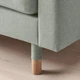 Трехместный диван LANDSKRONA IKEA 392.703.26 светло-зеленый/дерево - изображение 5