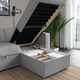 Диван розкладний BARSLOV IKEA 805.415.94 сіро-бежевий - зображення 5