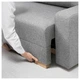 Диван 3-местный GRALVIKEN IKEA 703.405.67 серый - изображение 8