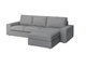 Диван 3-местный с шезлонгом KIVIK IKEA 994.405.90 серый/бежевый - изображение 1