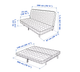 Диван 3-местный NYHAMN IKEA 894.999.82 темно-серый - изображение 7