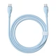 Кабель Type-C на Type-C Baseus Pudding Series Fast Chargingf Data Cable (1,2m, 100W, 5A, 480 Mbps). Blue - зображення 5