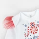 Праздничный комплект для девочки 3 в 1 боди Dexter`s с юбкой и повязкой joy to the world 74 см - изображение 3
