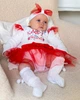 Праздничный комплект для девочки 3 в 1 боди Dexter`s с юбкой и повязкой joy to the world 74 см - изображение 9