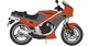 Сборная модель 1/12 мотоцикл Kawasaki KR250 A - Red/Gray Color Hasegawa 21751 - изображение 2