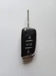 Корпус выкидного ключа Peugeot 207 307 308 407 Galakeys 3 кнопки батарейка на корпусе лезвие HU83 (01-36) - изображение 1