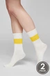 Шкарпетки жіночі Legs бавовняні SOCKS COTTON LINE 2пари 36-40(р) YELLOW/BLUE (G07) - изображение 2