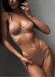Женский комплект нижнего белья в сеточку Simple Elegance (1590-80-02) Кофейный 80В No Brand (80В-85В) - изображение 1