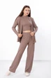 Костюм жіночий 3-ка (топ,кофта,брюки) NoBrand 44/46 Моко (p-16033-184449) - зображення 3