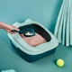 Туалет для котів з лопаткою Taotaopets 268802 Лоток для котів 40*30*20 cm Blue - зображення 4