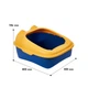Туалет для кішок з лопаткою Taotaopets 268802 Yellow лоток для котів 40*30*20 cm - зображення 7