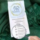 Чохол на крісло, диван, еластичний велюр, оксамит Domidekor Embross ornament, зелений 90-140 см (3849) - зображення 3