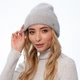 Шапка бени женская LORETTE 261-433 LuckyLOOK One Size Серый - изображение 3