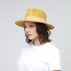 Шляпа женская федора 376-725 LuckyLOOK OneSize Желтый - изображение 1