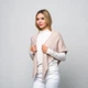Бактус женский LuckyLOOK 58х130 см Бежевый Megan 688-026 - изображение 7
