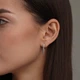 Срібні сережки Minimal 520759 - зображення 2