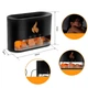 Увлажнитель воздуха UKC Docsal Flame black 3in1 соленые камни / лампа - изображение 7