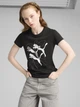 Футболка хлопковая женская Puma Graphics Branded Leaf Tee 68508201 L Black с принтом (4067984234865) - изображение 1