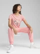 Футболка хлопковая женская Puma Graphics Branded Leaf Tee 68508218 S Pink Fruit с принтом (4067984235145) - изображение 3