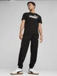 Футболка хлопковая длинная мужская Puma Ess No. 1 Logo Tee 68253201 M Black с принтом (4067983297366) - изображение 3