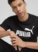 Футболка хлопковая длинная мужская Puma Ess No. 1 Logo Tee 68253201 M Black с принтом (4067983297366) - изображение 4