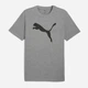 Футболка хлопковая длинная мужская Puma Ess Tee 68253603 L Medium Gray Heather с принтом (4067983302015) - изображение 4