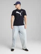 Футболка хлопковая длинная мужская Puma Ess Tee 68253616 M New Navy с принтом (4067983301865) - изображение 3