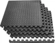 Татами мат EasyFit SwallowTail-2 EF-1960-BK 4 шт 120х120х2 см пазл ласточкин хвост с бортиком (56003527) - изображение 1
