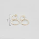 Золотые серьги Minimal 020570-ж - изображение 7