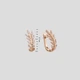 Золотые серьги Minimal с246-ч - изображение 4