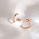 Золотые серьги Minimal ЗЛК-0371-ч - изображение 4