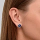 Золоті сережки Minimal с931-дм-б-blue-PR - зображення 4