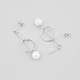 Серебряные серьги Minimal 521063б - изображение 3