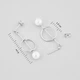 Серебряные серьги Minimal 521063б - изображение 4