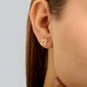 Серебряные серьги с позолотой Minimal 20429-50пб - изображение 2