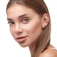 Серебряные серьги с позолотой Minimal 24214п - изображение 4