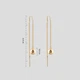 Серебряные серьги с позолотой Minimal 323/7(331) - изображение 7