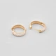 Серебряные серьги с позолотой Minimal 2225п - изображение 3