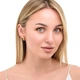 Серебряные серьги с позолотой Minimal 2225п - изображение 4