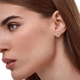 Серебряные серьги с позолотой Minimal 425-позолота - изображение 4