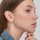 Серебряные серьги с позолотой Minimal E5700 - изображение 2