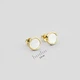 Серебряные серьги с позолотой Minimal E5700 - изображение 4