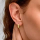 Серебряные серьги с позолотой Minimal E6861 - изображение 2