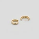 Серебряные серьги с позолотой Minimal E6861 - изображение 3