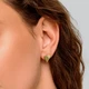 Серебряные серьги с позолотой Minimal E4986 - изображение 4