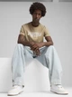 Футболка хлопковая длинная мужская Puma Mass Merchants Tee 68465967 XL Oak Branch с принтом (4067983608216) - изображение 3
